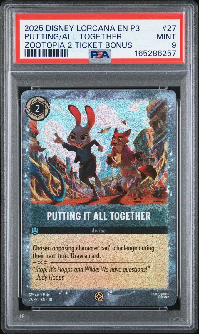 2025 #27 Putting It All Together PSA 9 Disney Lorcana EN P3-Promo