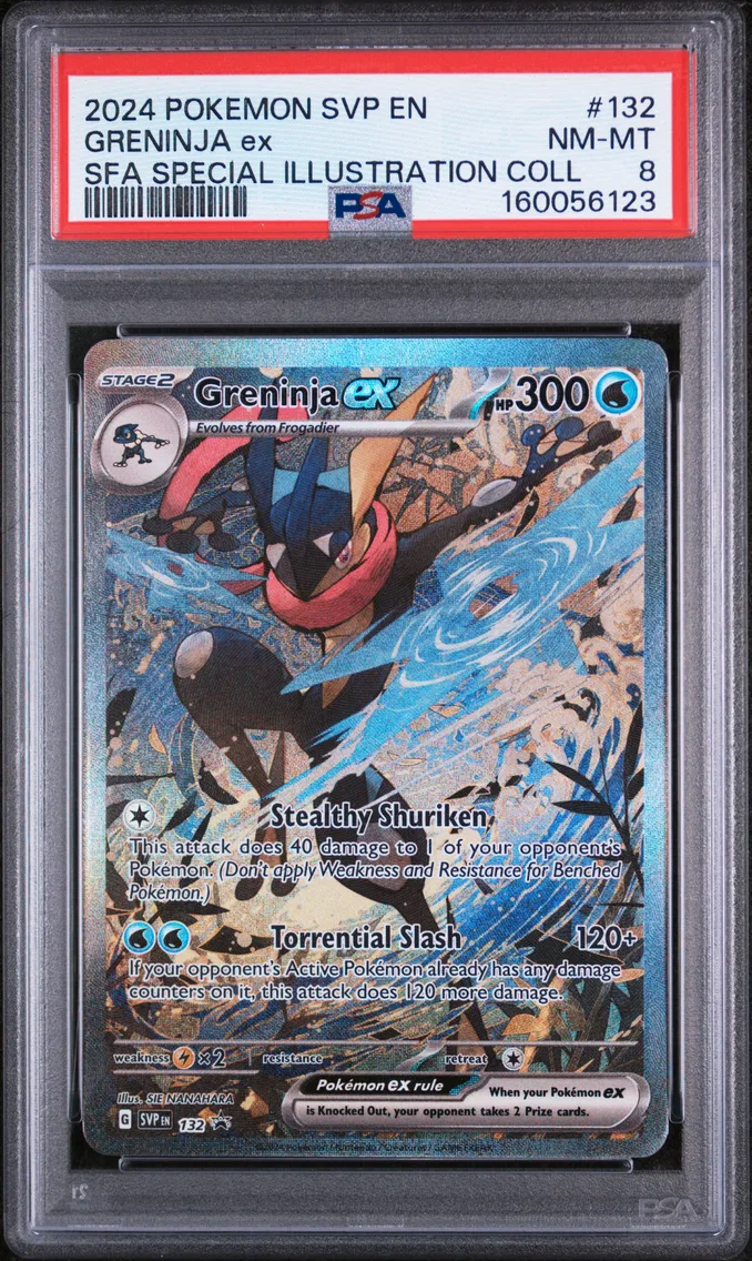 2024 Pokemon Svp EN-SV Black Star Promo Greninja EX Svp EN-SV Black Star Promo #132 PSA 8