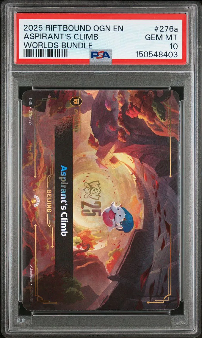 2025 #276a Aspirant's Climb PSA 10 Riftbound: League of Legends Ogn-Origins