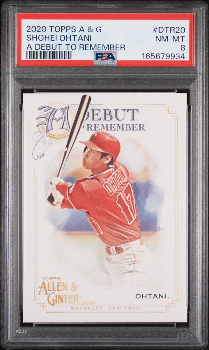 2020 #DTR20 Shohei Ohtani PSA 8 Topps Allen & Ginter A Debut to Remember