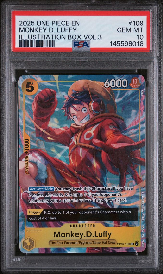 2025 #109 Monkey D. Luffy PSA 10 One Piece Promos