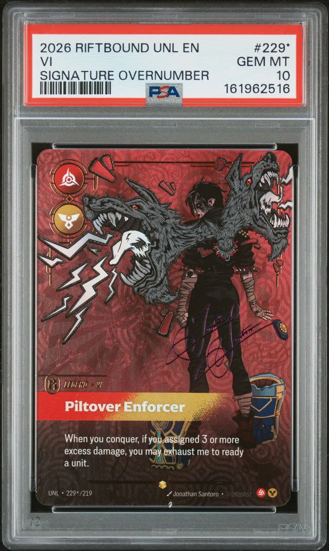 2026 #229* VI - Piltover Enforcer PSA 10 Riftbound: League of Legends Unl-Unleashed