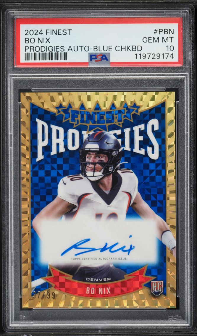 2024 #PBN Bo Nix PSA 10 Topps Fi