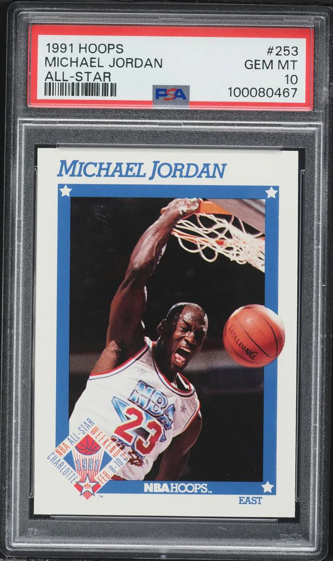 1991 #253 Michael Jordan PSA 10 Hoops Basketball