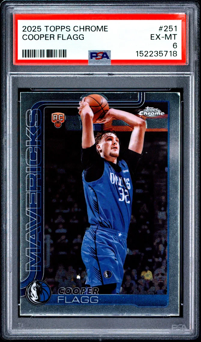 2025 #251 Cooper Flagg PSA 6 Topps Chrome