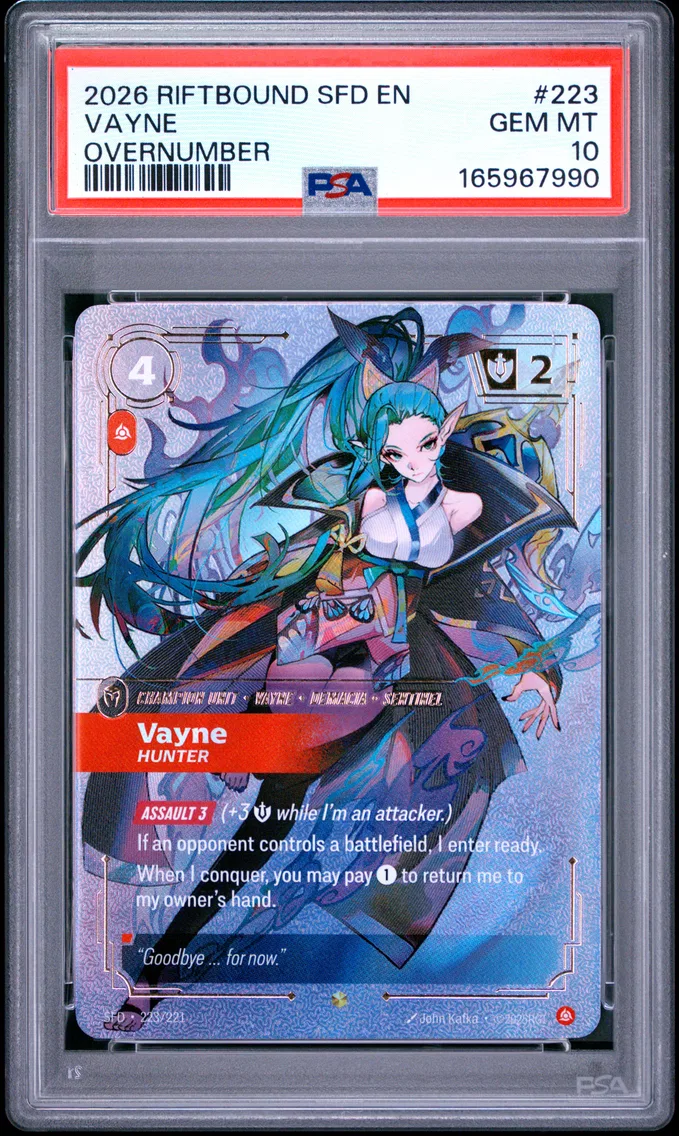 2026 #223 Vayne - Hunter PSA 10 Riftbound: League of Legends Sfd-Spiritforged