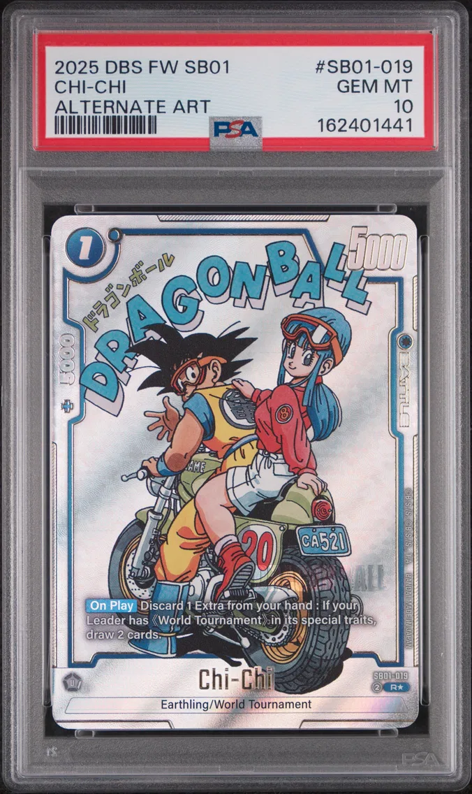 2025 #SB01-019 Chi-Chi PSA 10 Dragon Ball Super Card Game Fusion World Manga Booster 01