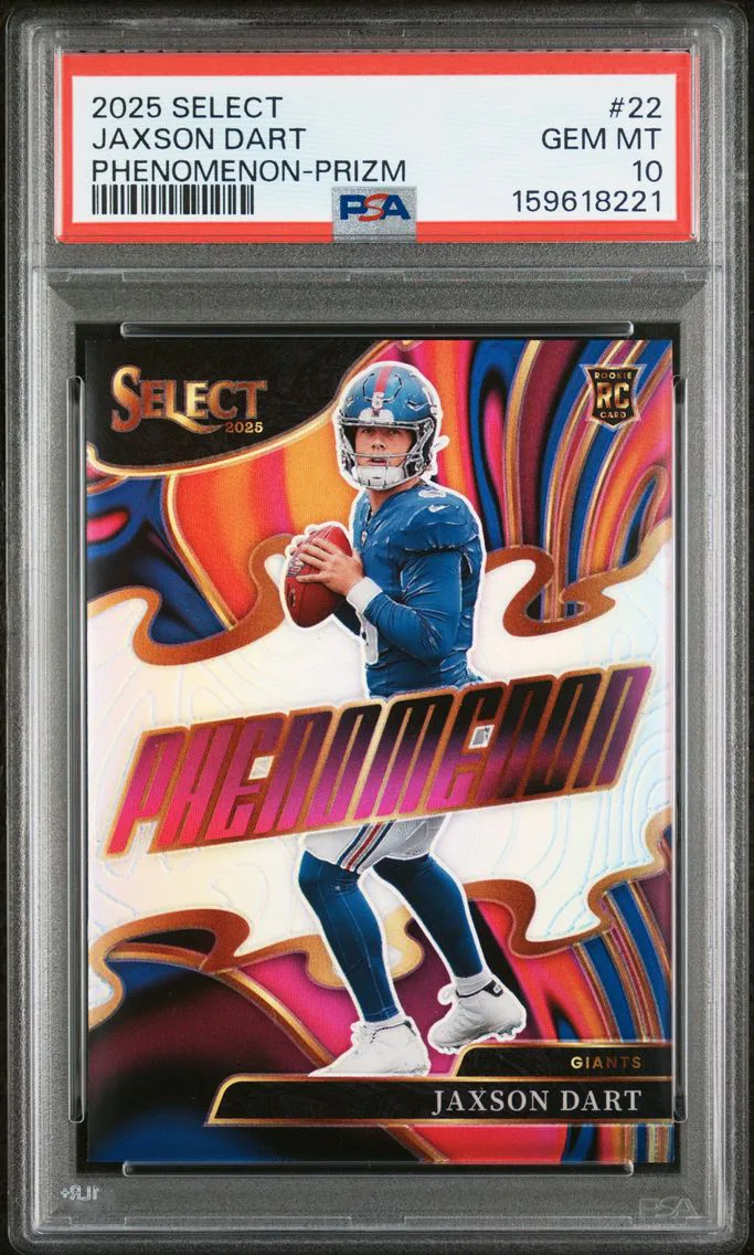2025 #22 Jaxson Dart PSA 10 Panini Select Phenomenon
