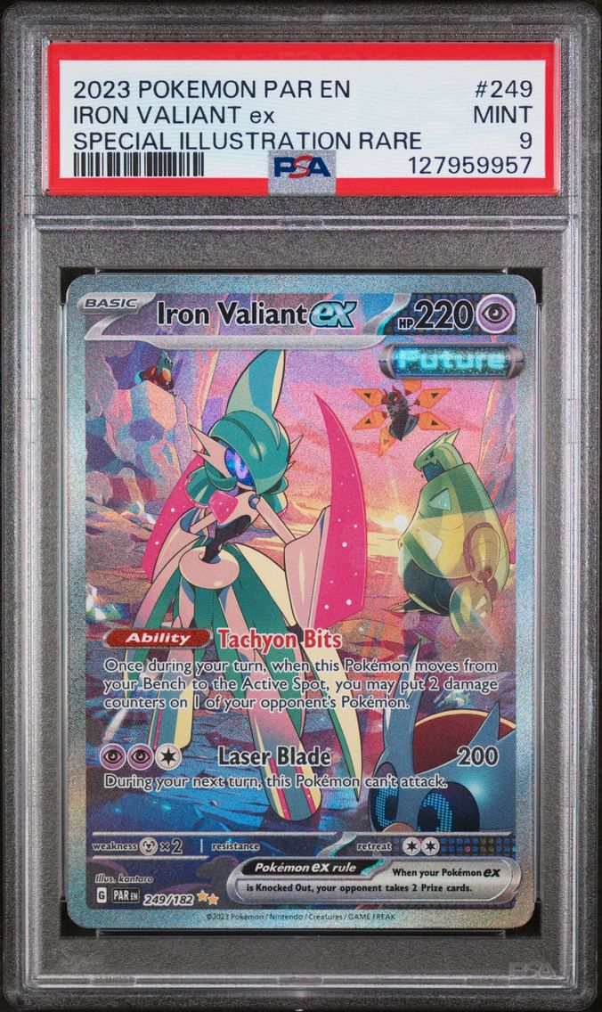 2023 #249 Iron Valiant EX PSA 9 Par EN-Paradox Rift Pokemon