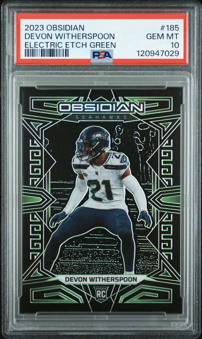 2023 #185 Devon Witherspoon PSA 10 Panini Obsidian