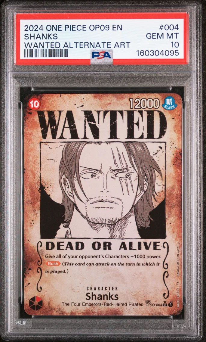 2024 #004 Shanks PSA 10 One Piece OP09-Emperors in the New World