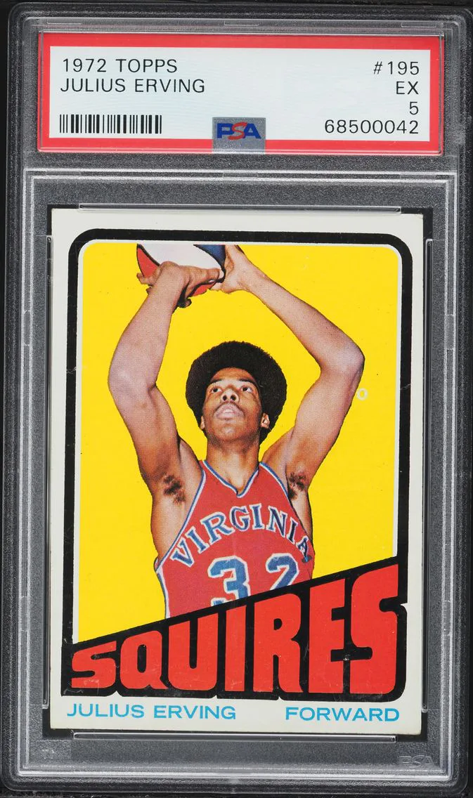1972 #195 Julius Erving PSA 5 Topps Basketball