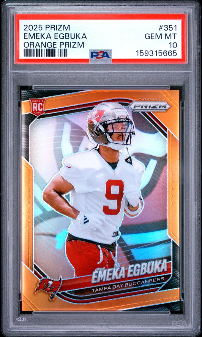 2025 #351 Emeka Egbuka PSA 10 Panini Prizm