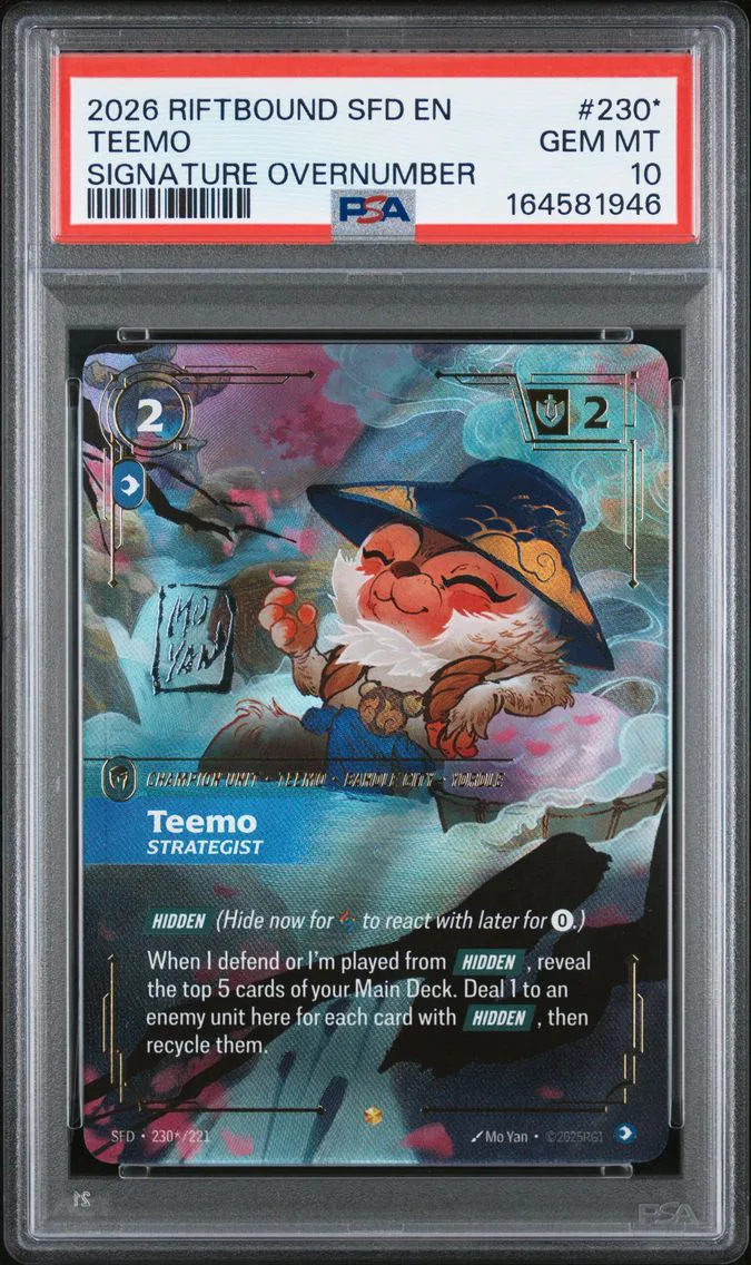 2026 #230* Teemo - Strategist PSA 10 Riftbound: League of Legends Sfd-Spiritforged