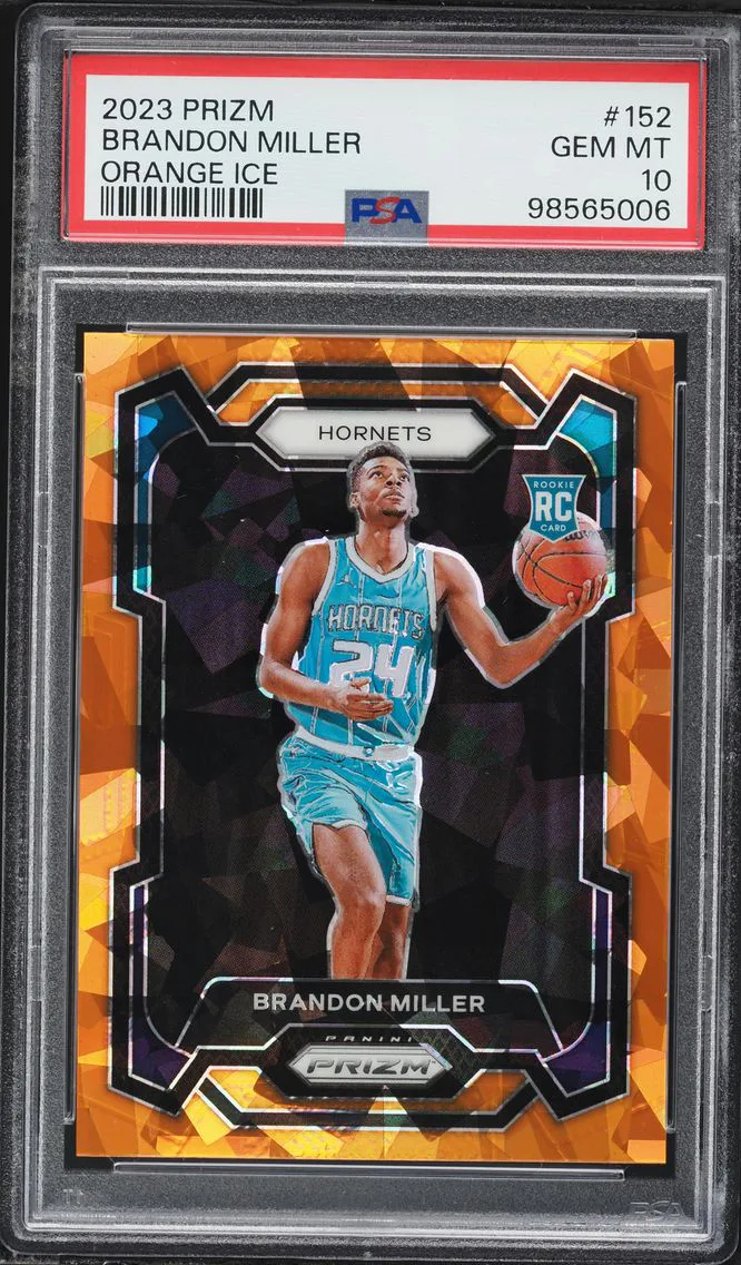 2023 #152 Brandon Miller PSA 10 Panini Prizm Basketball