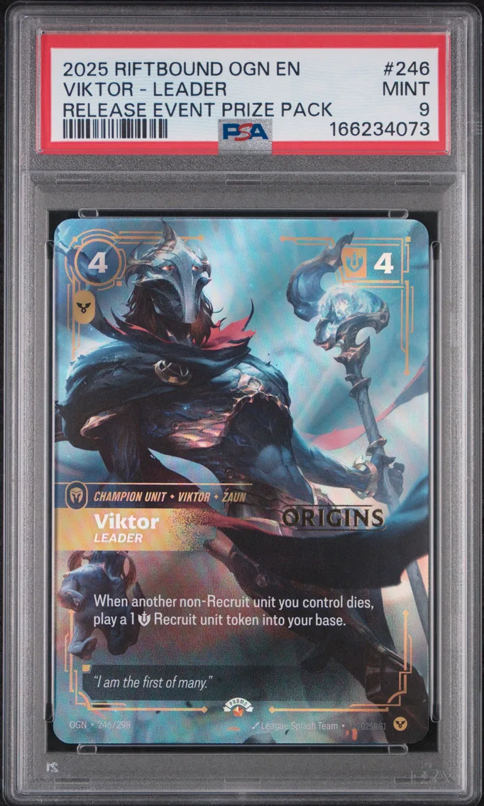 2025 #246 Viktor - Leader PSA 9 Riftbound: League of Legends Ogn-Origins