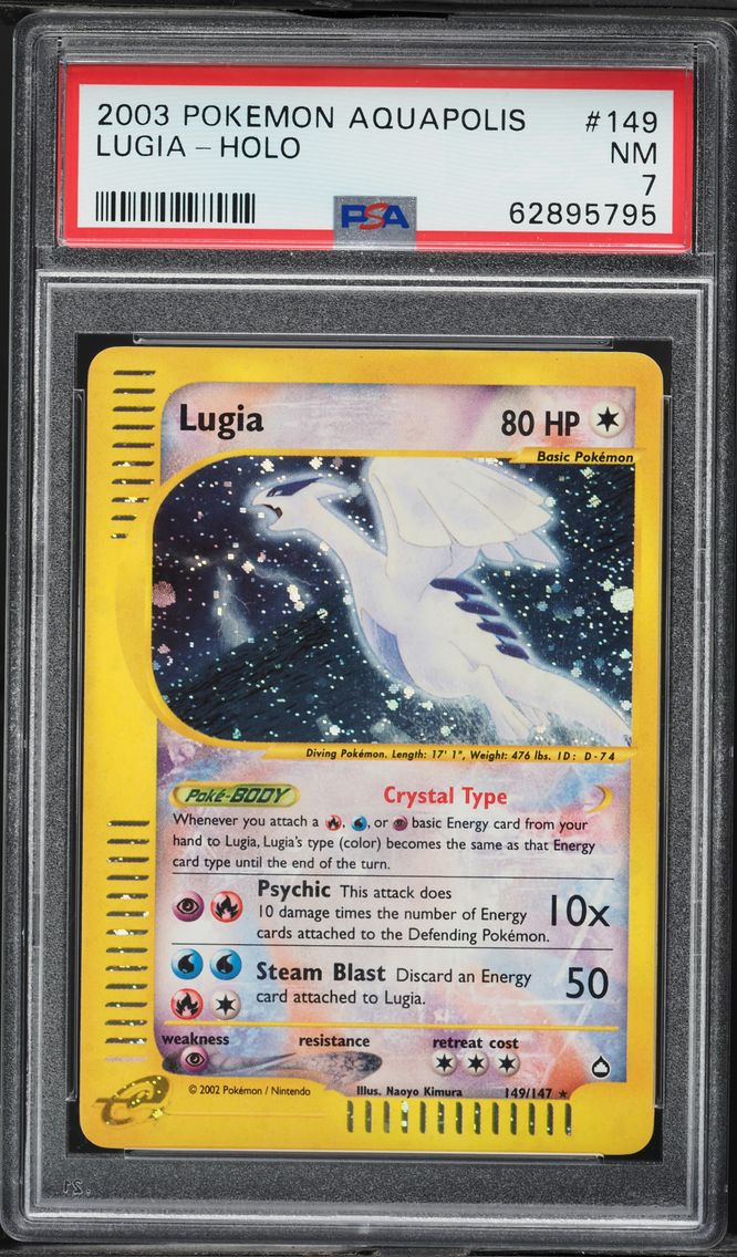 2003 #149 Lugia-Holo PSA 7 Aquap