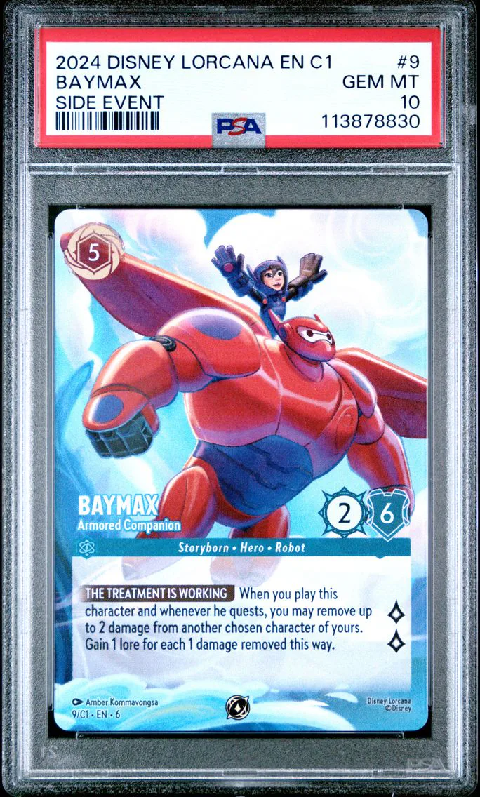 2024 #9 Baymax - Armored Companion PSA 10 Disney Lorcana EN C1-Lorcana Challenge Promo