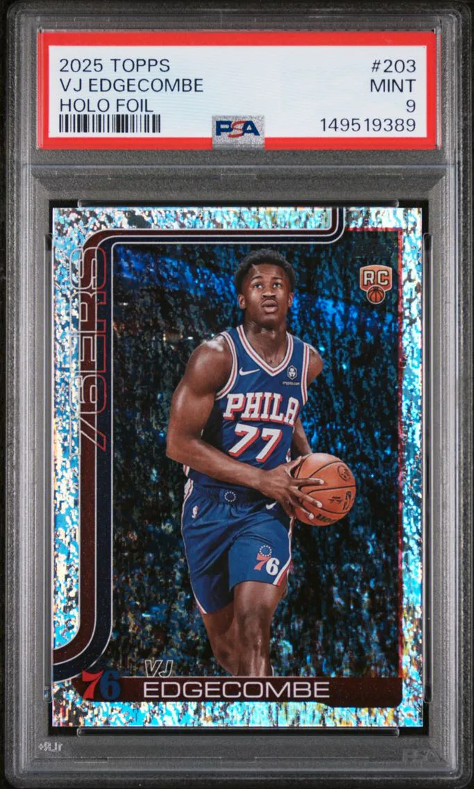 2025 #203 VJ Edgecombe PSA 9 Topps