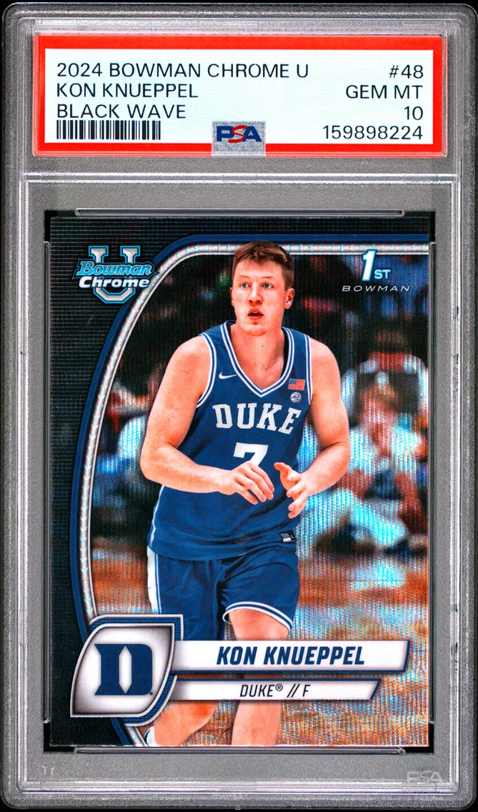 2024 #48 Kon Knueppel PSA 10 Bowman Chrome University