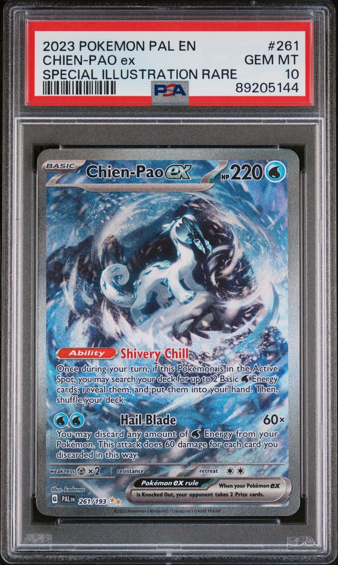 2023 #261 Chien-Pao EX PSA 10 Pal EN-Paldea Evolved Pokemon