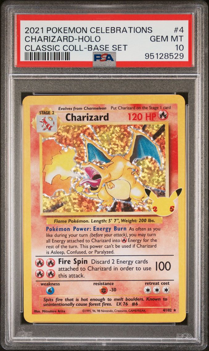 2021 #4 Charizard-Holo PSA 10 Ce