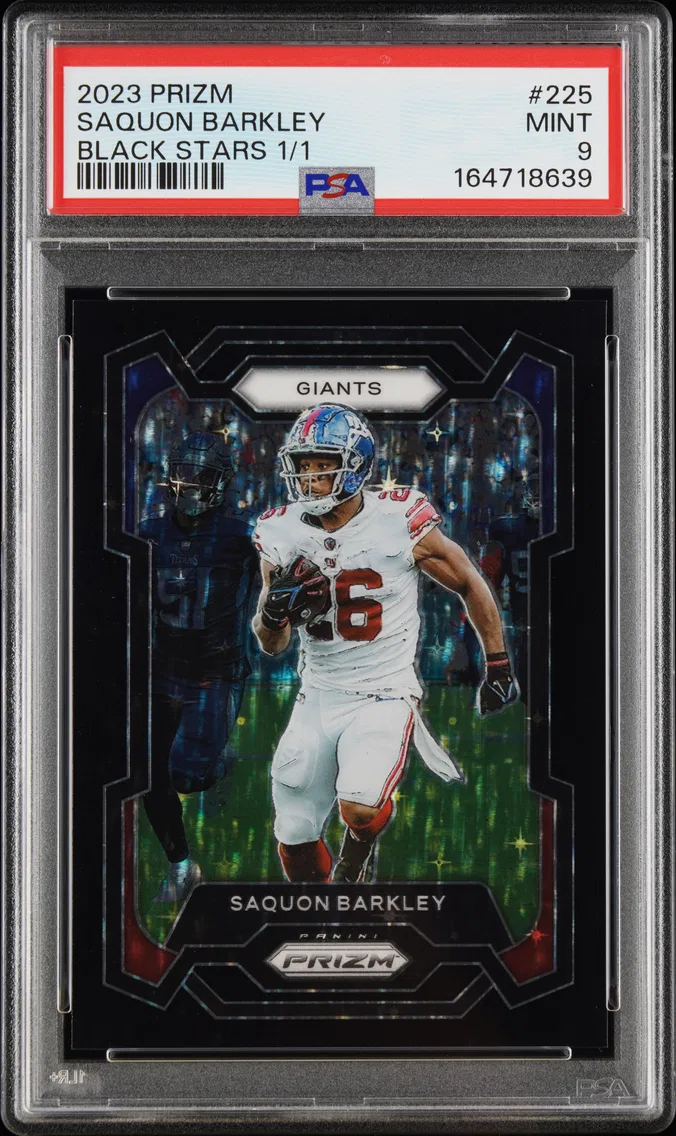 2023 #225 Saquon Barkley PSA 9 Panini Prizm