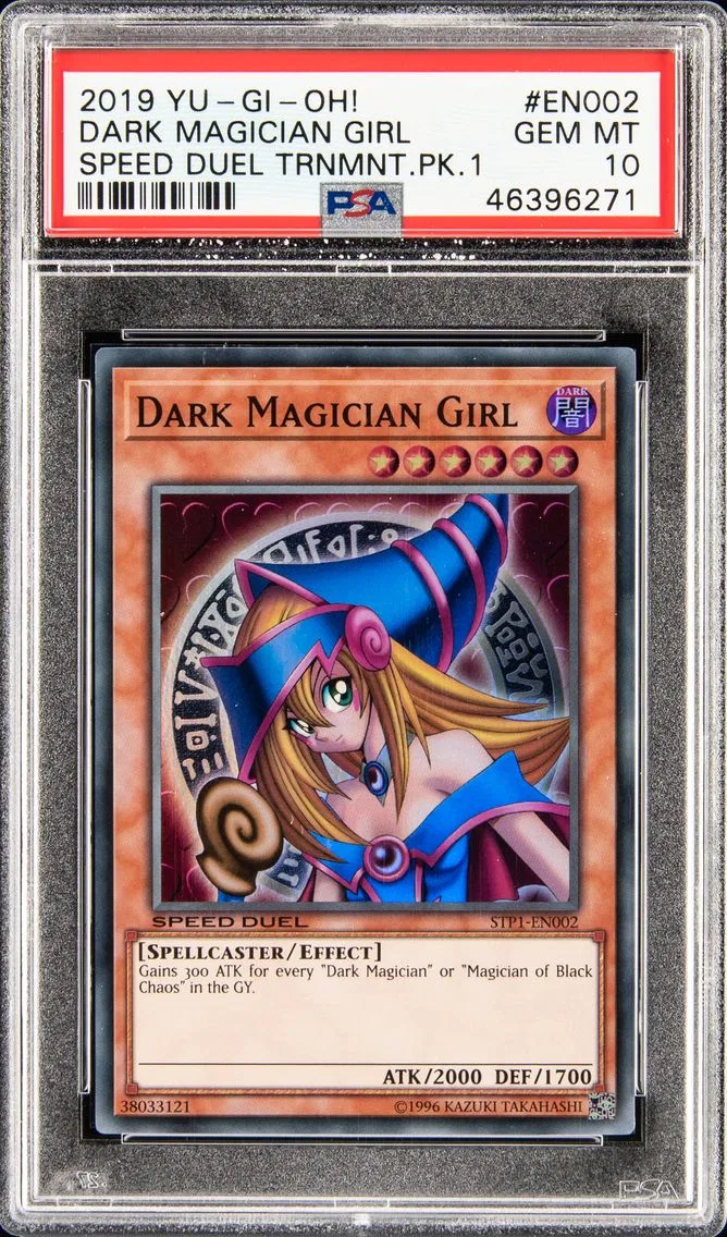 2019 YU-GI-OH! SPEED DUEL TOURNAMENT PACK 1 #EN002 DARK MAGICIAN GIRL SUPER RARE PSA 10