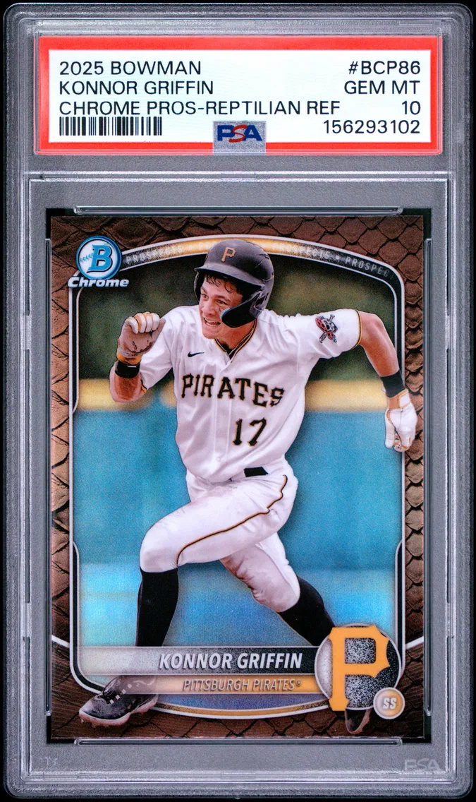 2025 #BCP86 Konnor Griffin PSA 10 Bowman Chrome Prospects