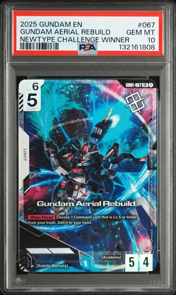 2025 #067 Gundam Aerial Rebuild PSA 10 Gundam Promos