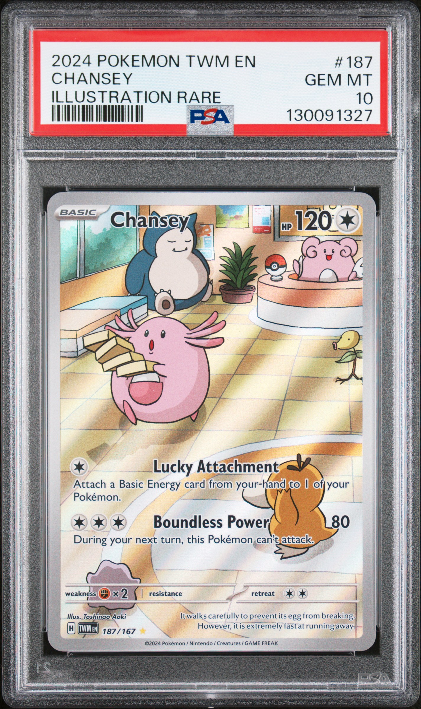 2024 #187 Chansey PSA 10 Twm En-Twilight Masquerade
