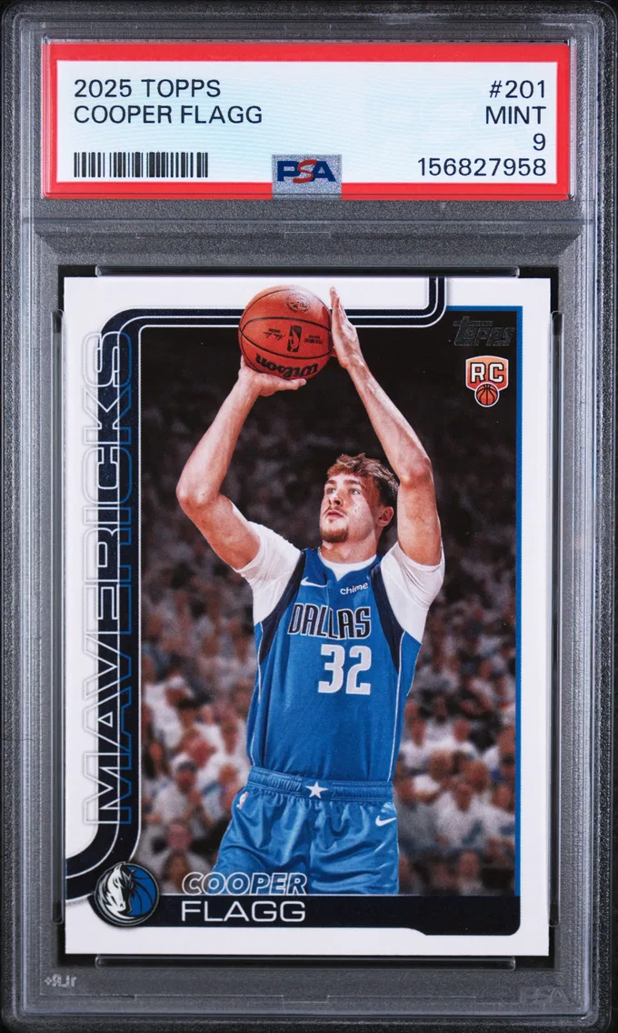 2025 #201 Cooper Flagg PSA 9 Topps
