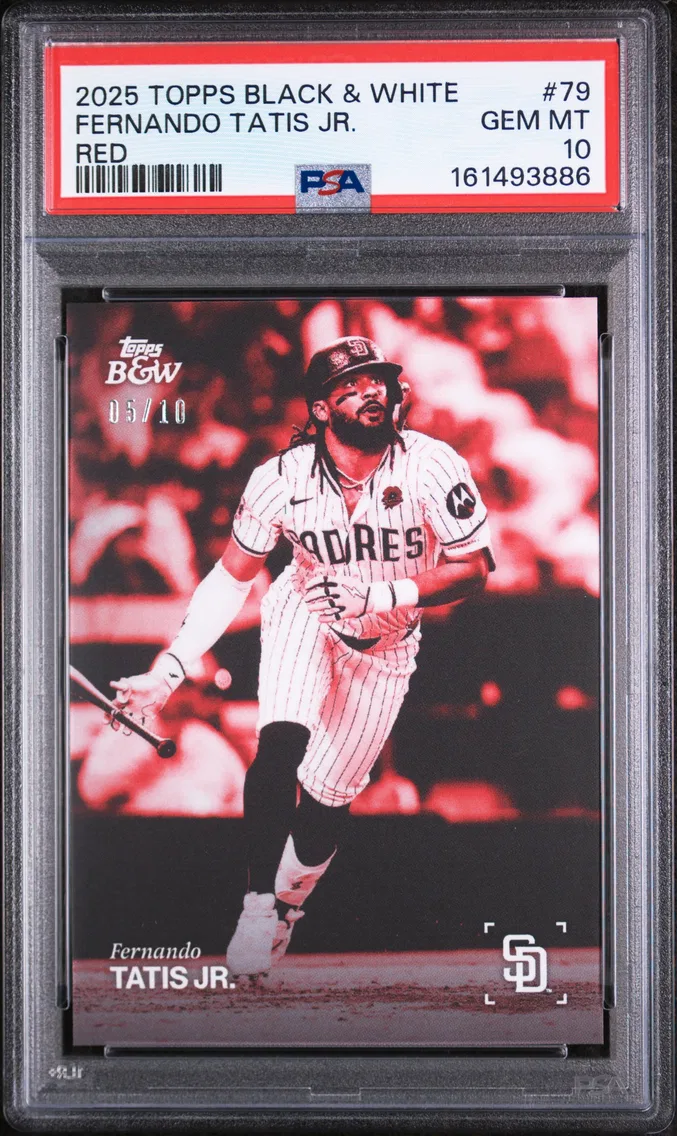 2025 #79 Fernando Tatis Jr. PSA 10 Topps Black and White