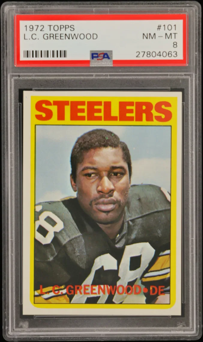 1972 #101 L.C. Greenwood PSA 8 Topps