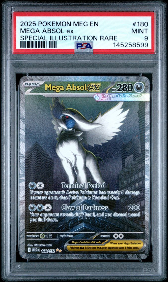 2025 #180 Mega Absol EX PSA 9 Meg EN-Mega Evolution