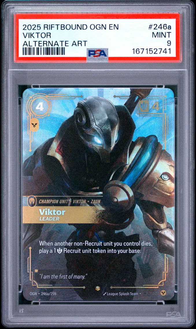 2025 #246a Viktor - Leader PSA 9 Riftbound: League of Legends Ogn-Origins
