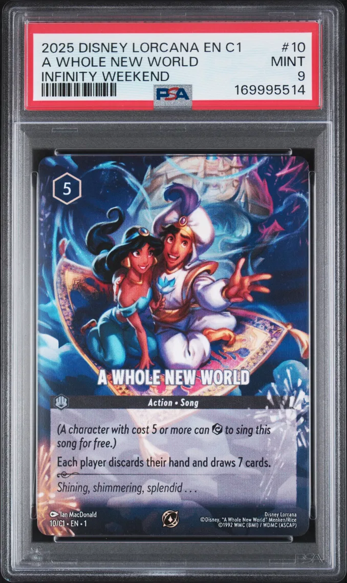 2025 #10 A Whole New World PSA 9 Disney Lorcana EN C1-Lorcana Challenge Promo