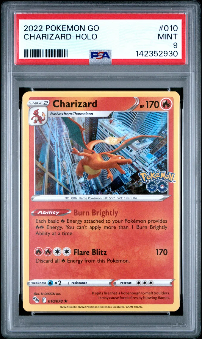 2022 #010 Charizard-Holo PSA 9 Go