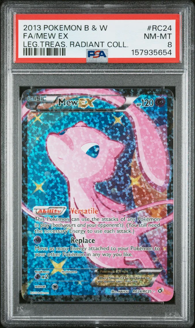 2013 #RC24 Full Art/Mew EX PSA 8