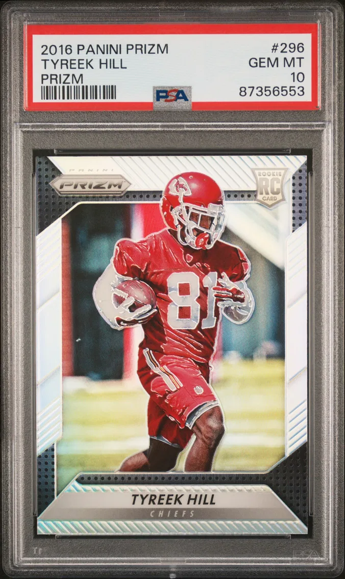 2016 #296 TYREEK HILL PSA 10 Panini Prizm