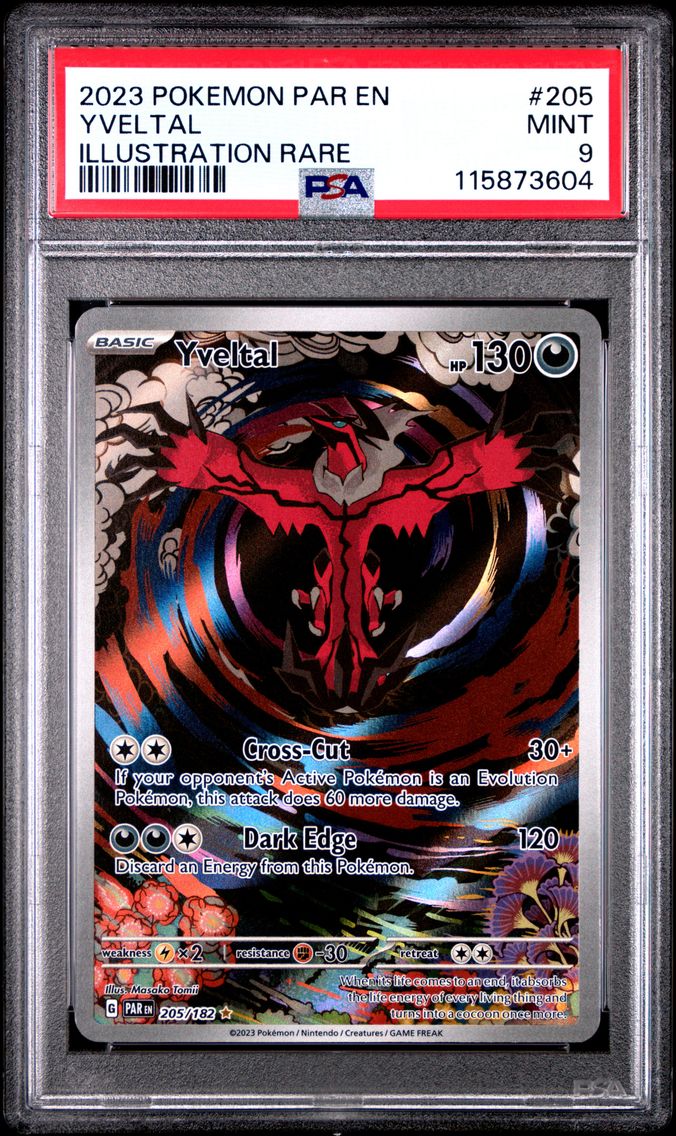 2023 #205 Yveltal PSA 9 Par EN-Paradox Rift Pokemon