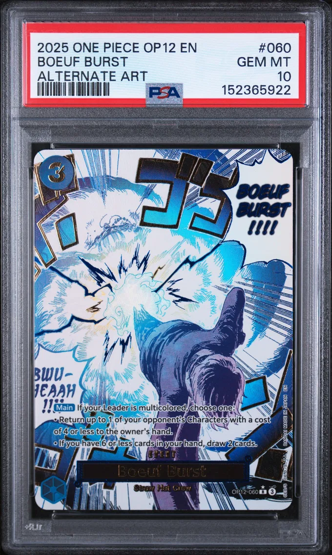2025 #060 Boeuf Burst PSA 10 One Piece OP12-Legacy of the Master