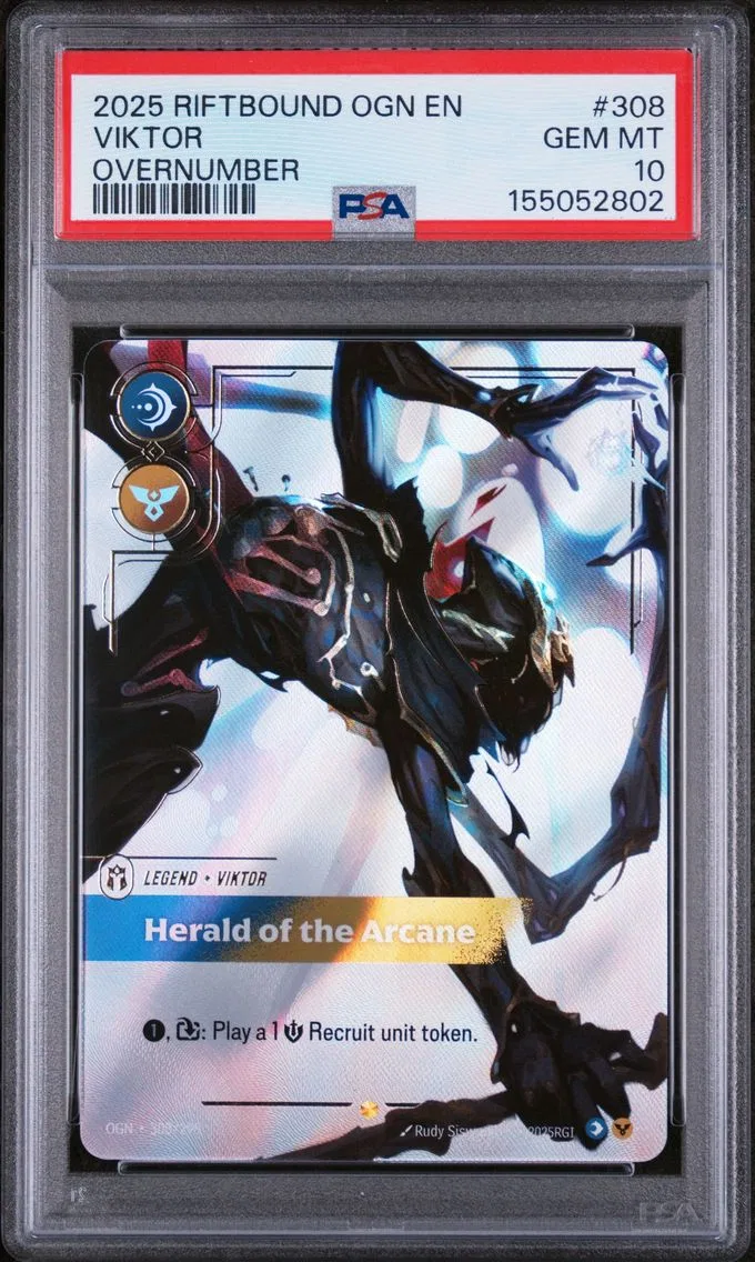 2025 #308 Viktor - Herald of the Arcane PSA 10 Riftbound: League of Legends Ogn-Origins