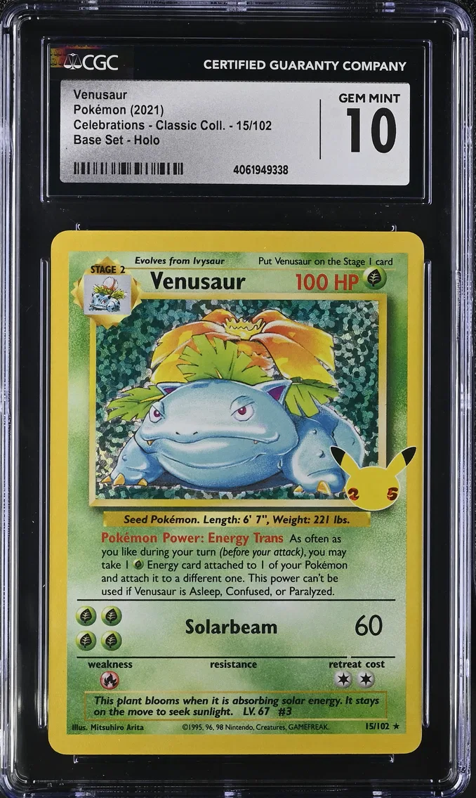 2021 #15 Venusaur CGC 10 Celebrations - Classic Collection - English