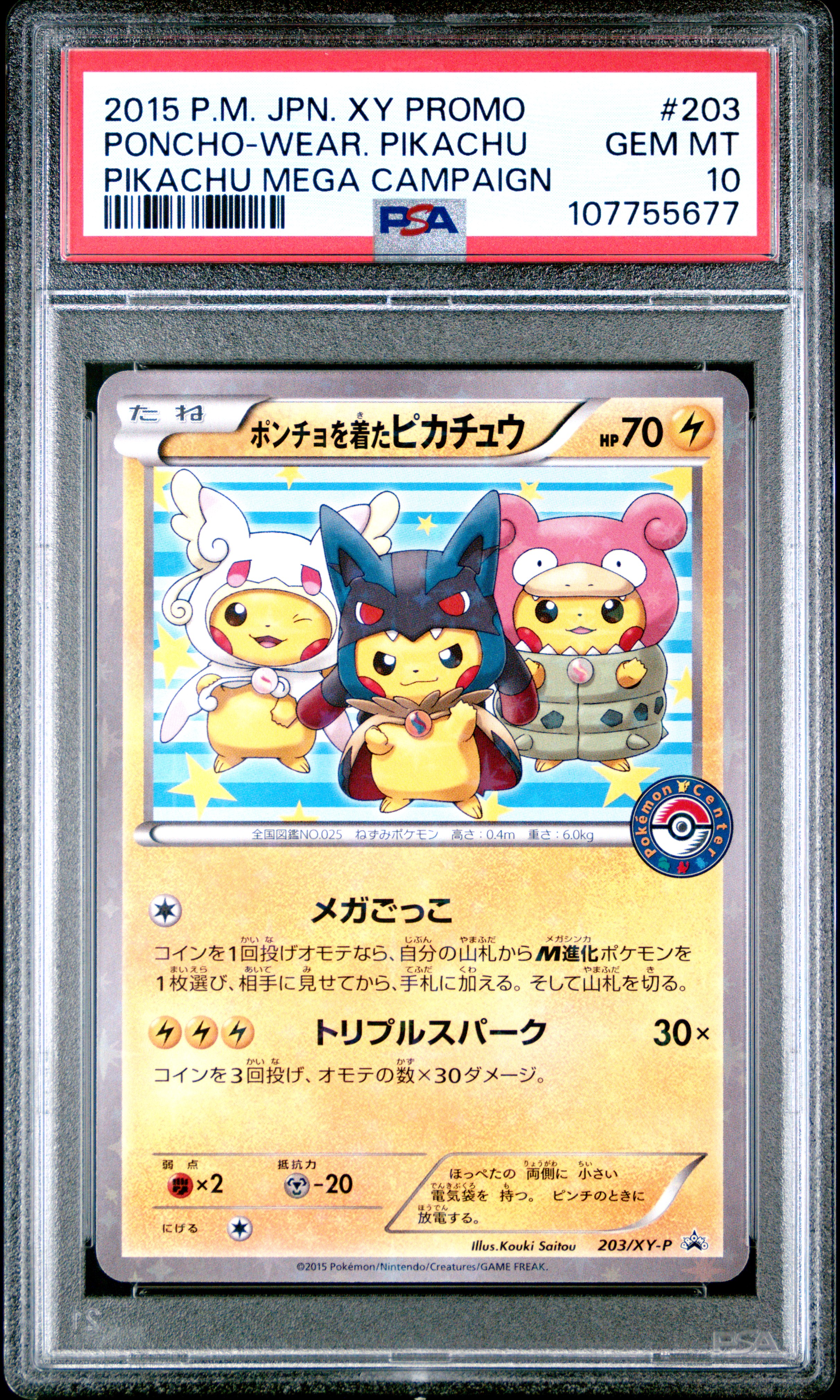 Poncho-Wearing Pikachu