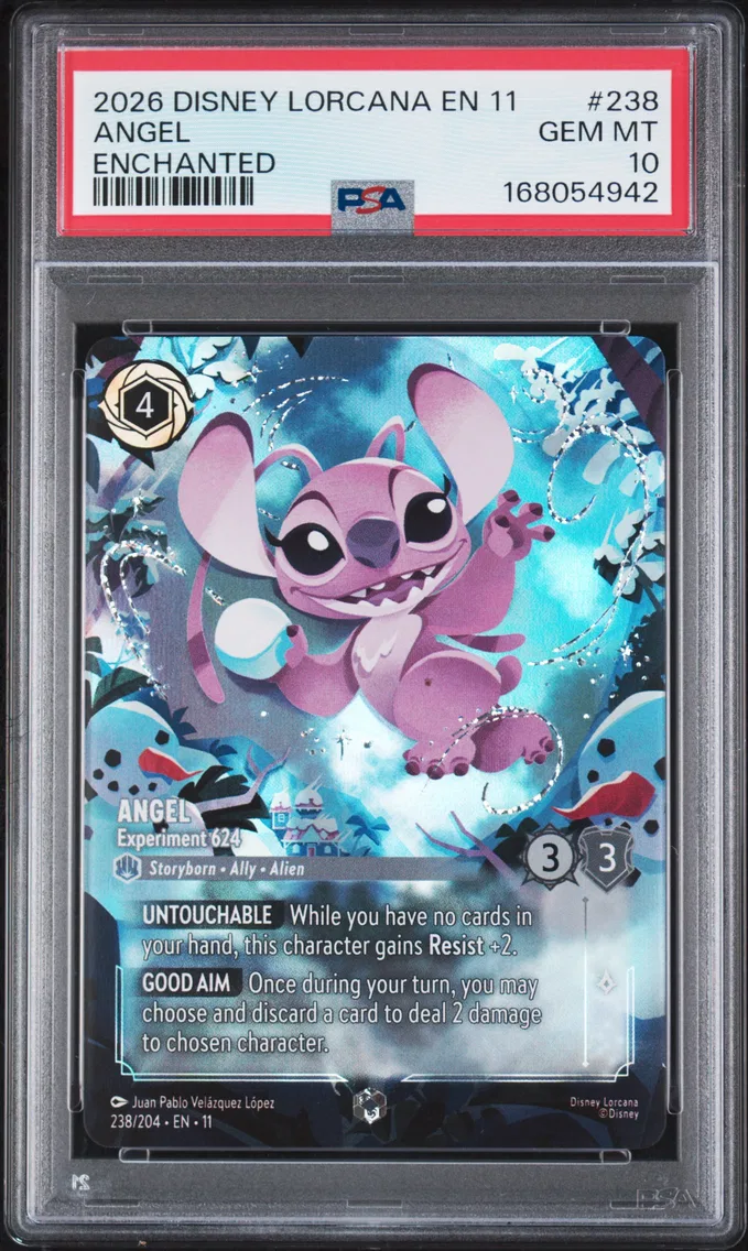2026 #238 Angel - Experiment 624 PSA 10 Disney Lorcana EN 11-Winterspell