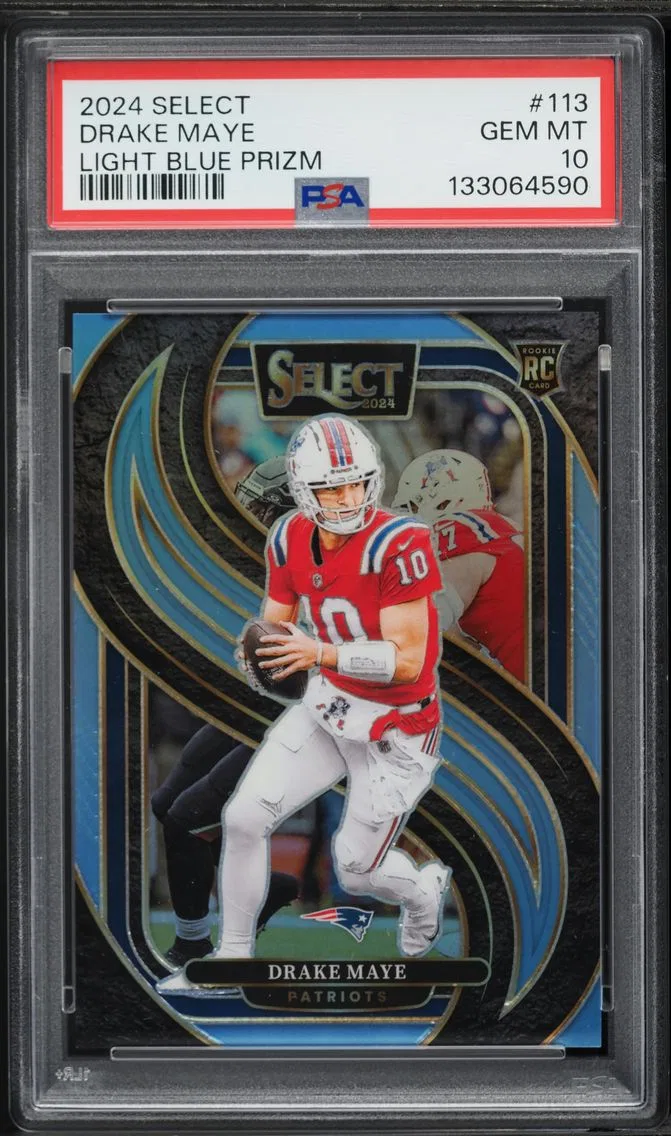 2024 #113 Drake Maye PSA 10 Panini Select Football