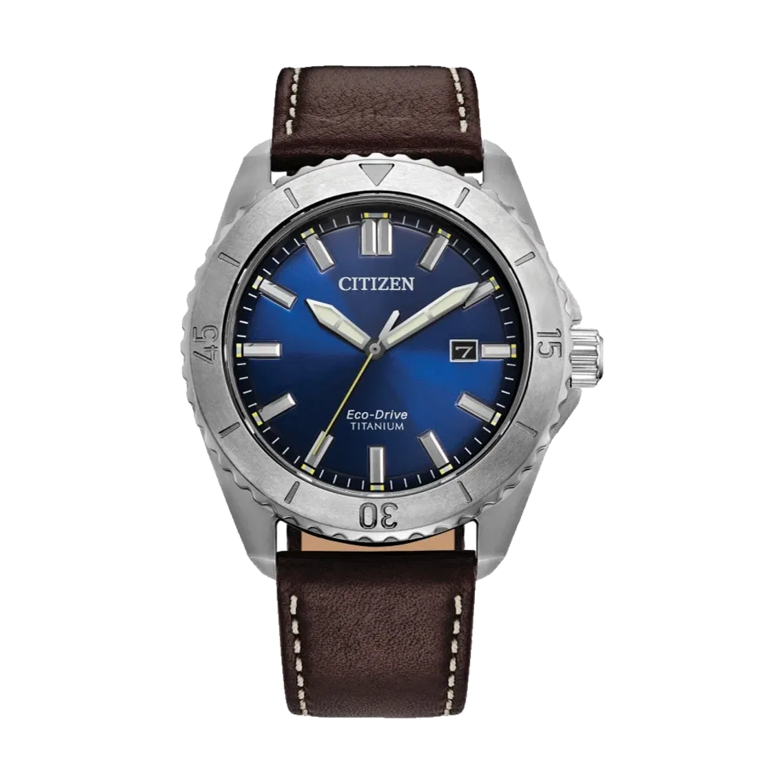 Citizen Brycen Super Titanium 41mm - Blue on Leather Strap