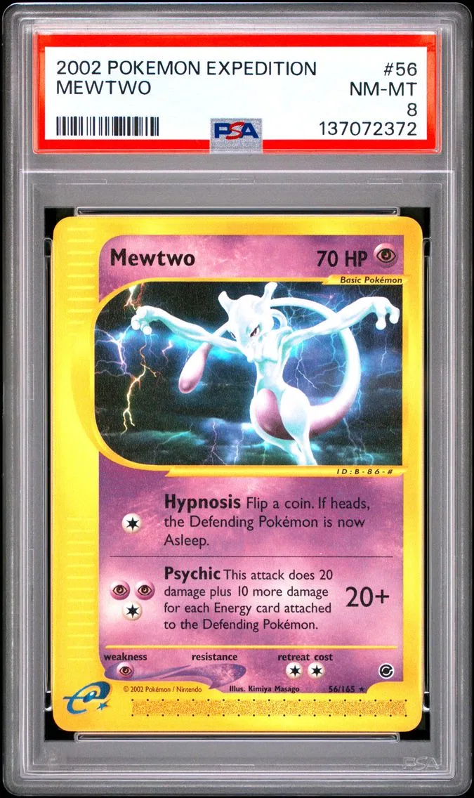 2002 #56 Mewtwo PSA 8 Expedition