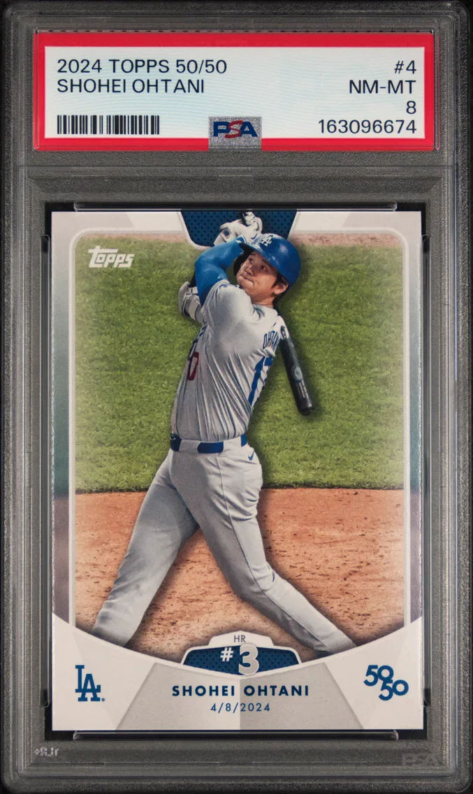 2024 #4 Shohei Ohtani PSA 8 Topps 50/50 Shohei Ohtani